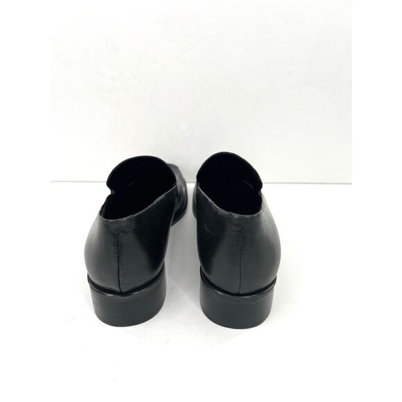 Franco Sarto Bocca women’s slip-on loafer in black leather flats shoes - Picture 8 of 11